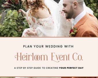 Wedding Planner Guide | Budget, Timeline, & Vendor Workbook (PDF)