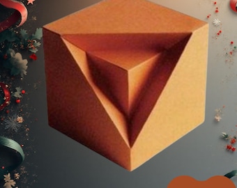 DIY Printable Gift Box Template | 3D Papercraft (PDF Pattern)
