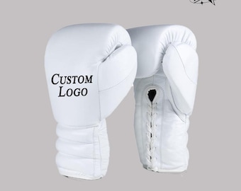 Gants de boxe personnalisés, gants d'entraînement à lacets, équipement personnalisé pour la salle de sport et l'entraînement