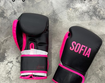 Personalized Kids Boxing Gloves Custom Name Gift Youth Training Sparring Equipment Birthday Present