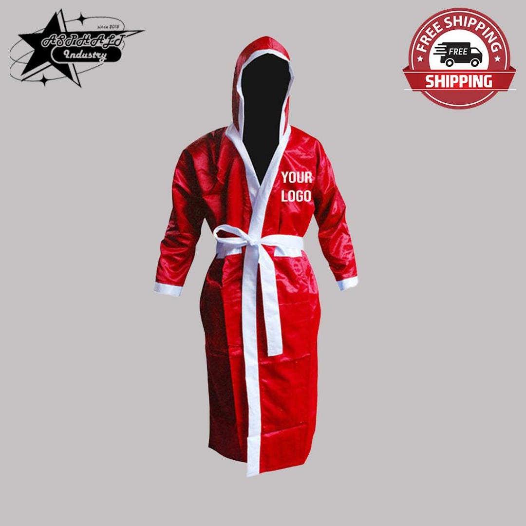 Custom Boxing Robe Hooded Ring Walk Gown, Gift for Fighter - Etsy