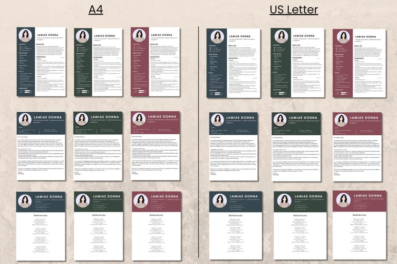 2026 Modern Resume Template | Editable in Canva | for Virtual Assistant ...