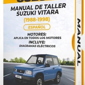 Suzuki Vitara Sidekick Geo Tracker 1988-1998 Instrukcja serwisowa (hiszpański) Instrukcja serwisowa i naprawcza ze schematami elektrycznymi, do natychmiastowego pobrania