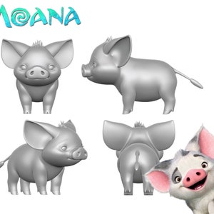 Pua 3D obj file, digital instant download