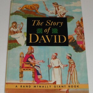 The Story of David by Jean H. Richards Illustrated by Manning de V. Lee Vintage A Rand McNally Giant Book Hardcover