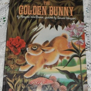 The Golden Bunny by Margaret Wise Brown pictures by Leonard Weisard Vintage Hardcover A Golden  Book