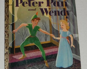 A Little Golden Book Walt Disney's Peter and Wendy Told by Annie North Bedford Vintage D Edition Book