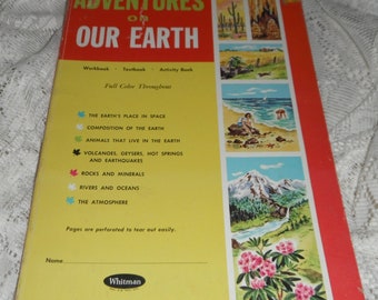 Whitman Help Yourself Series Adventures on Our Earth Softcover Vintage Book