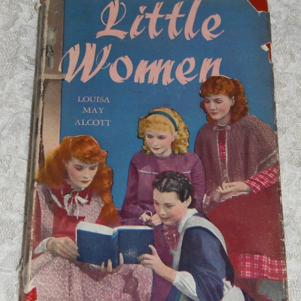 Little Women Louisa May Alcott Vintage HBDJ Art Type Edition Hardcover Book Books Inc.