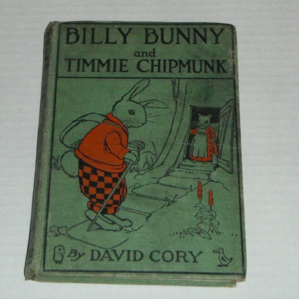 Billy Bunny and Timmie Chipmunk by David Cory Illustrations by Hugh Spencer Vintage Hardcover Book