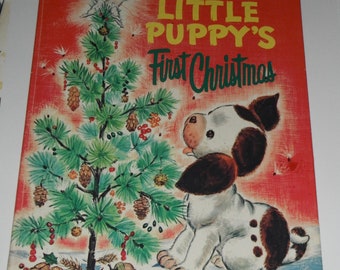The Poky Little Puppy's First Christmas by Adelaide Holl Illustrated by Florence Sarah Winship Vintage  Golden Book 5th Printing 1977