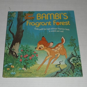 Walt Disney Bambi&#39;s Fragrant Forest A Golden Fragrance Book Vintage