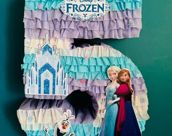 Piñata Reine Des Neiges En Forme De Tambour à 2 Cordes - Pour Anniversaire Enfant - 48x55 Cm - 8