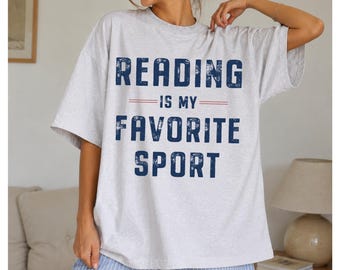 Vintage reading is my favorite sport shirt, Bookworm tshirt,Book Reader Gift, Bookish tee, English Teacher Gift,  Librarian Shirt, Booklover