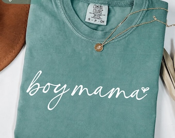 Boy Mama Camouflage Shirt Comfort Colors®, Boy Mama Gift, Camo Mom Tee, Trendy Mom Life Shirt, Mothers Day Gift