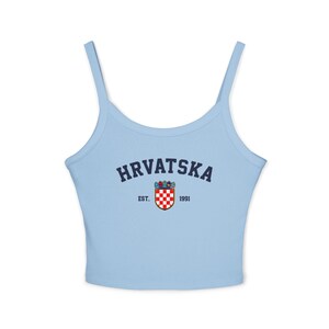 Kroatien Shirt für Frauen, Kroatien Fußball Tank Top, Kroatien Top, Frauen Top Kroatische Flagge Bild 10