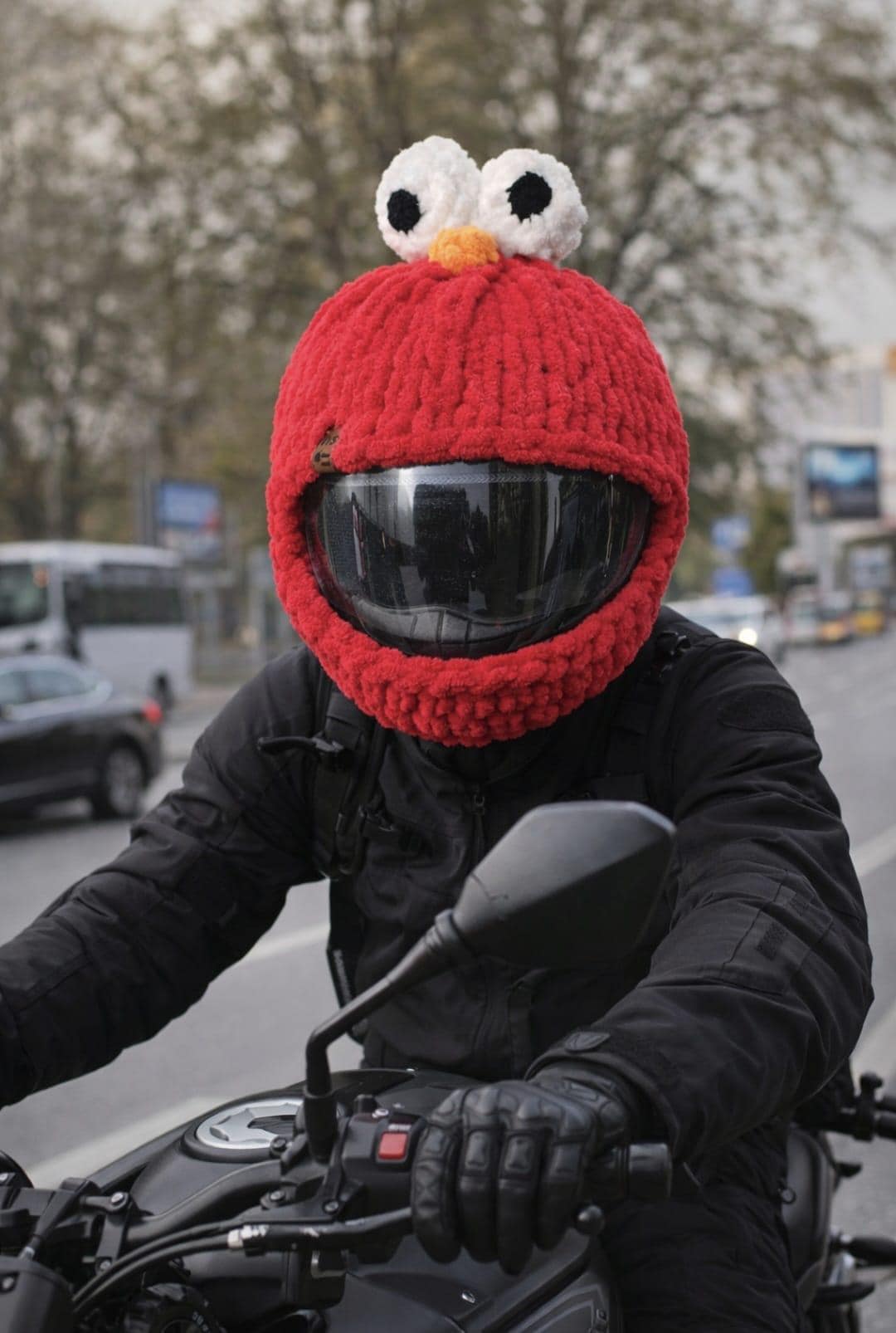 cartoon character motorcycle helmet covers Blue Dog Cover Motorcycle Helmet Cover (without Helmet),Furry
