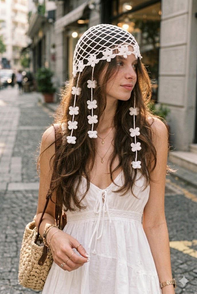70s Bridal Headpiece - Etsy display picture 1