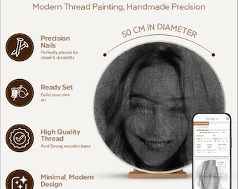 String Art 50cm | 400 pts | Thread Painting Kit | READY