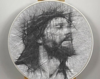 String Art Kit | Thread Painting Kit | Nail and String Art Craft | Creative Wall Decor | Beginner Craft Kit