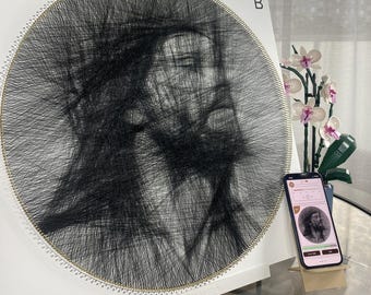 String Art 50cm | 400 pts | Thread Painting Kit | String Art Kit