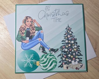 Es tiempo de Navidad (adorno verde)