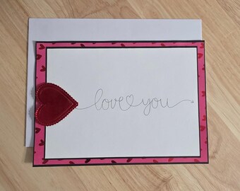 Te amo (Tarjeta de San Valentín) Interior en blanco