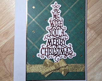 Te deseamos una Feliz Navidad (Lazo Dorado)