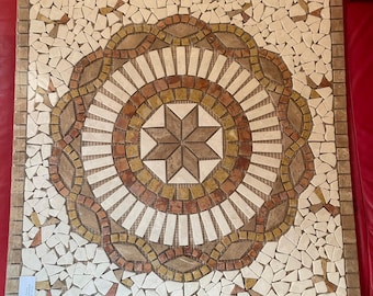 Mosaik Florium Rot 66 x 66 cm - Rosette Florium Rot 66 x 66 cm