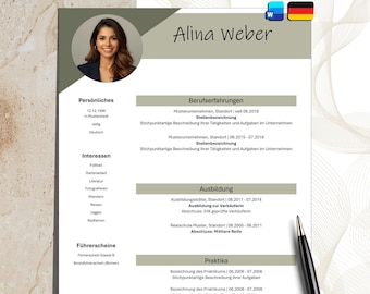Word CV Template – Modern & Structured Design