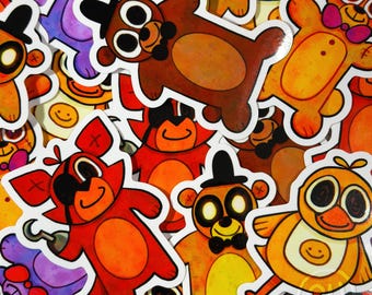 Five Nights at Freddy's Plushie Stickers!