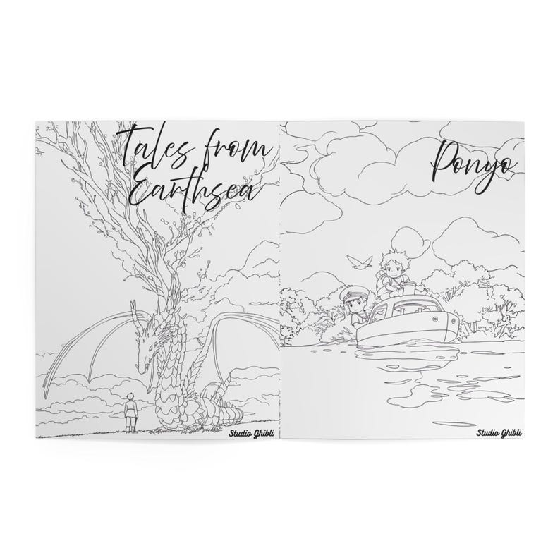 Ghibli Coloring Book Notebook | Ghibli Themed image 10