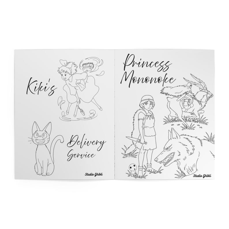 Ghibli Coloring Book Notebook | Ghibli Themed image 4