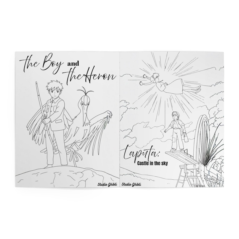 Ghibli Coloring Book Notebook | Ghibli Themed image 6