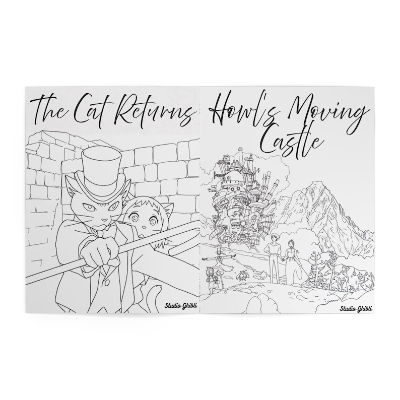 Ghibli Coloring Book Notebook | Ghibli Themed image 9