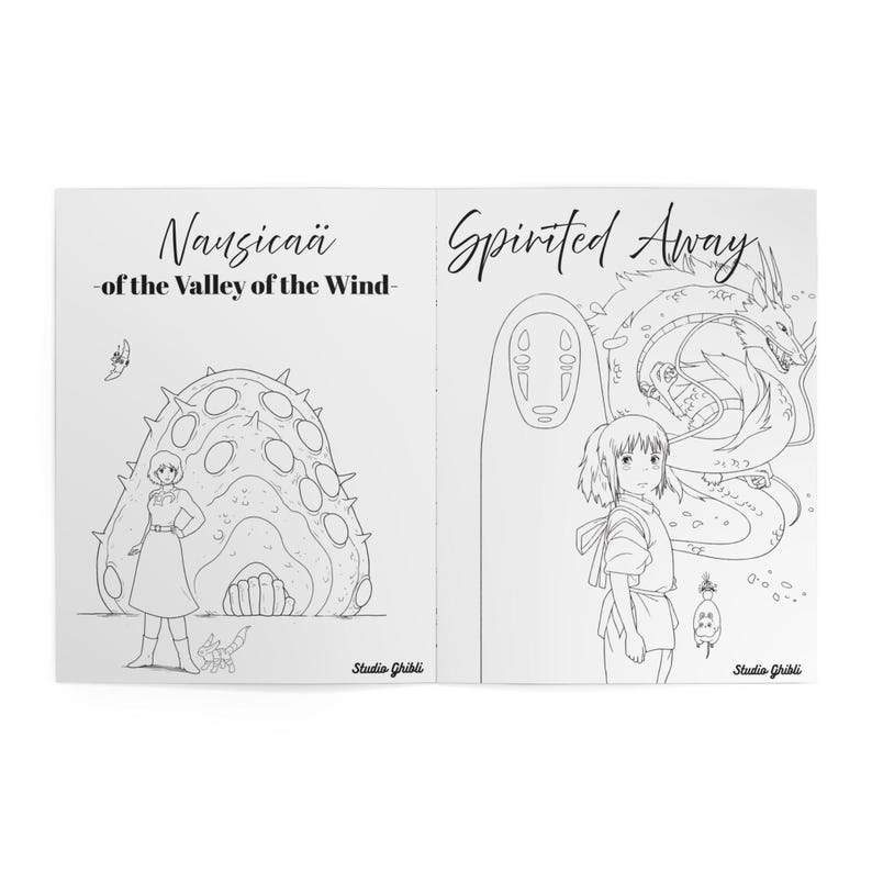 Ghibli Coloring Book Notebook | Ghibli Themed image 5
