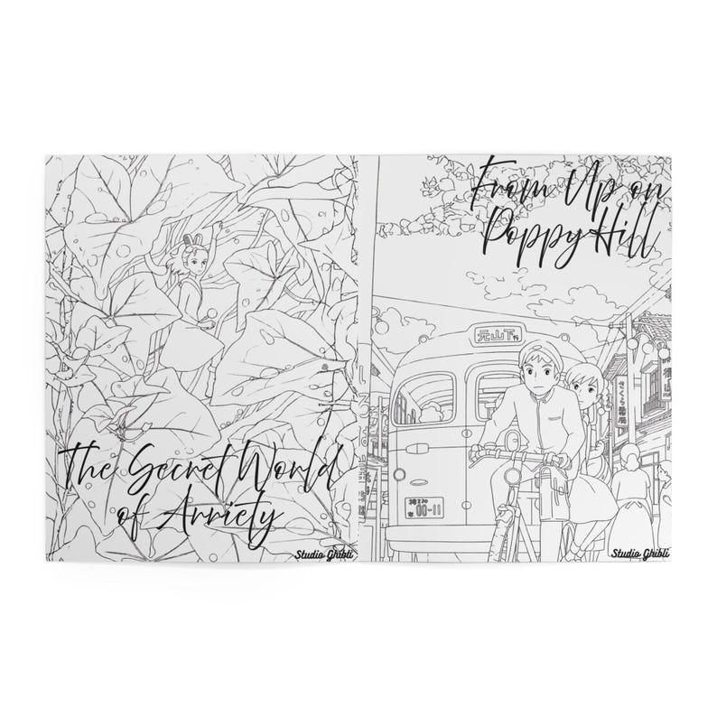 Ghibli Coloring Book Notebook | Ghibli Themed image 11