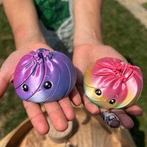 Kawaii-Quetsch-Dumpling | 3D-gedrucktes Anti-Stress-Spielzeug | Sensorisches Fidget-Spielzeug | Geschenk für Kinder und Jugendliche | Farbverlauf
