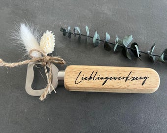 Wooden bottle opener - Personalized gift