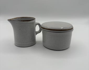 Stone wear creamer and sugar