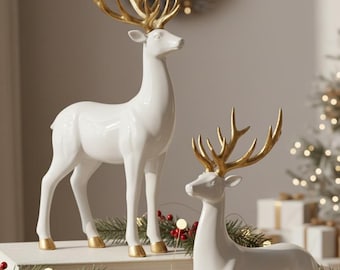 Elegant Christmas Reindeer – 3D Printable STL Files | Luxury Holiday Decor | Digital Model