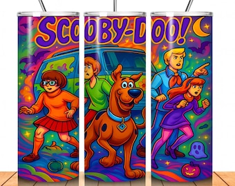 Scoooby Skinny Tumbler Wrap Bundle 20oz PNG Sublimation Designs