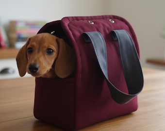 Patchwork Puppy Carrier Bag Sewing Pattern | DIY Pet Tote (PDF Pattern)