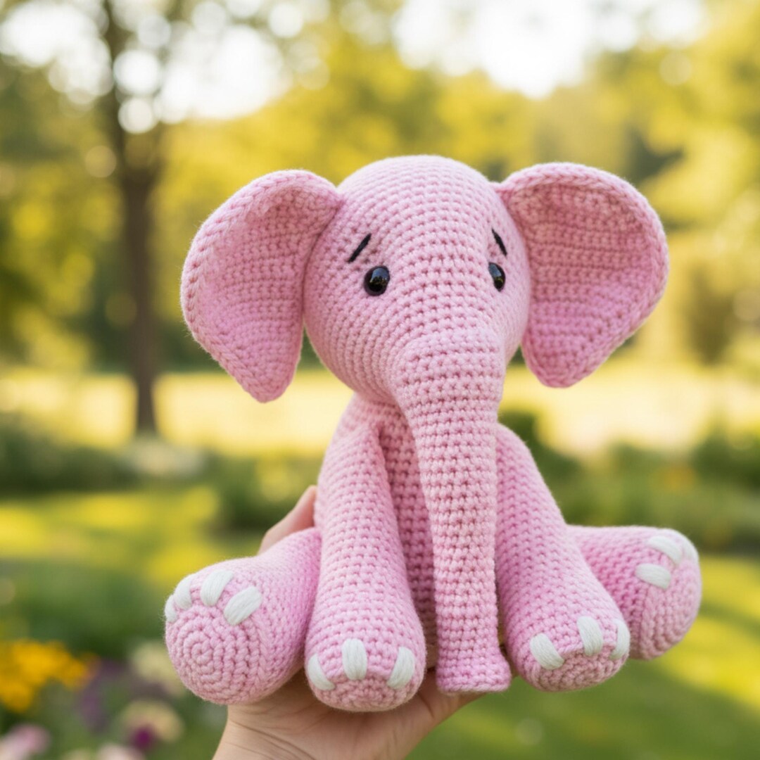 Cute Elephant Amigurumi Crochet Pattern | Baby Elephant Plush Pattern ...