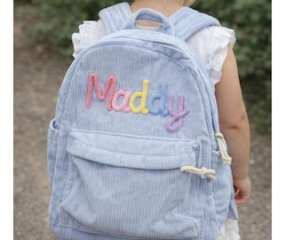 Personalized Toddler Backpack: Children's Book Bag, Custom Name