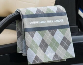 Premium golfhanddoek voor heren dames custom golfaccessoire sneldrogende handdoek duurzaam polyester golfcadeau voor spelers atleten coaches toernooien