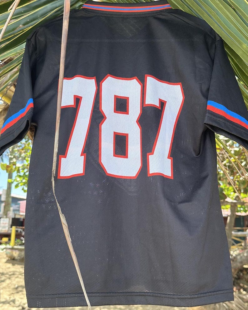 Puerto Rico 787 Football Jersey Unisex Crop and Boxy Fit Limited Edition Bild 7