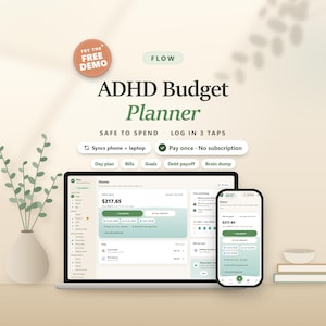 ADHD Budget Planner App, Safe to Spend Tracker & Focus Mode