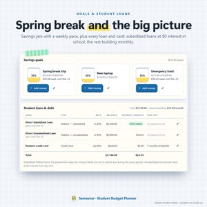 Student Budget Planner App, College Semester Money Tracker (Digital Download) 画像 10