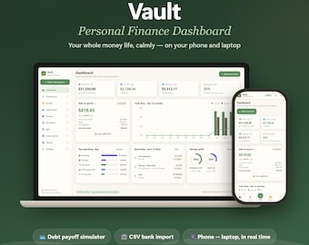 Interactive Budget Dashboard App — Offline Personal Finance Planner